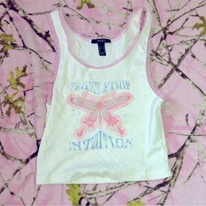 Trust your intuition shirt baby pink lace and light colors very cute